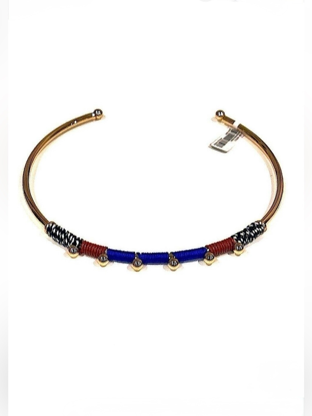 Banana Republic Gold Tone Thread Wrapped Collar Necklace NWT